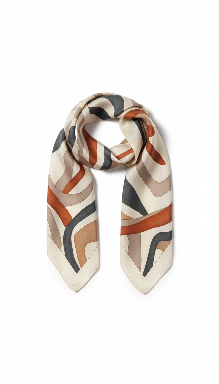 Hand-Painted Silk Scarf