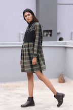 Handwoven Cotton Check Skirt