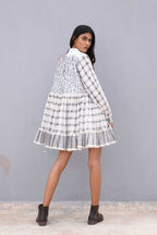 Handwoven Cotton Skirt With Kantha Work