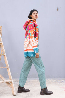 Handwoven Multicolor reversible jacket