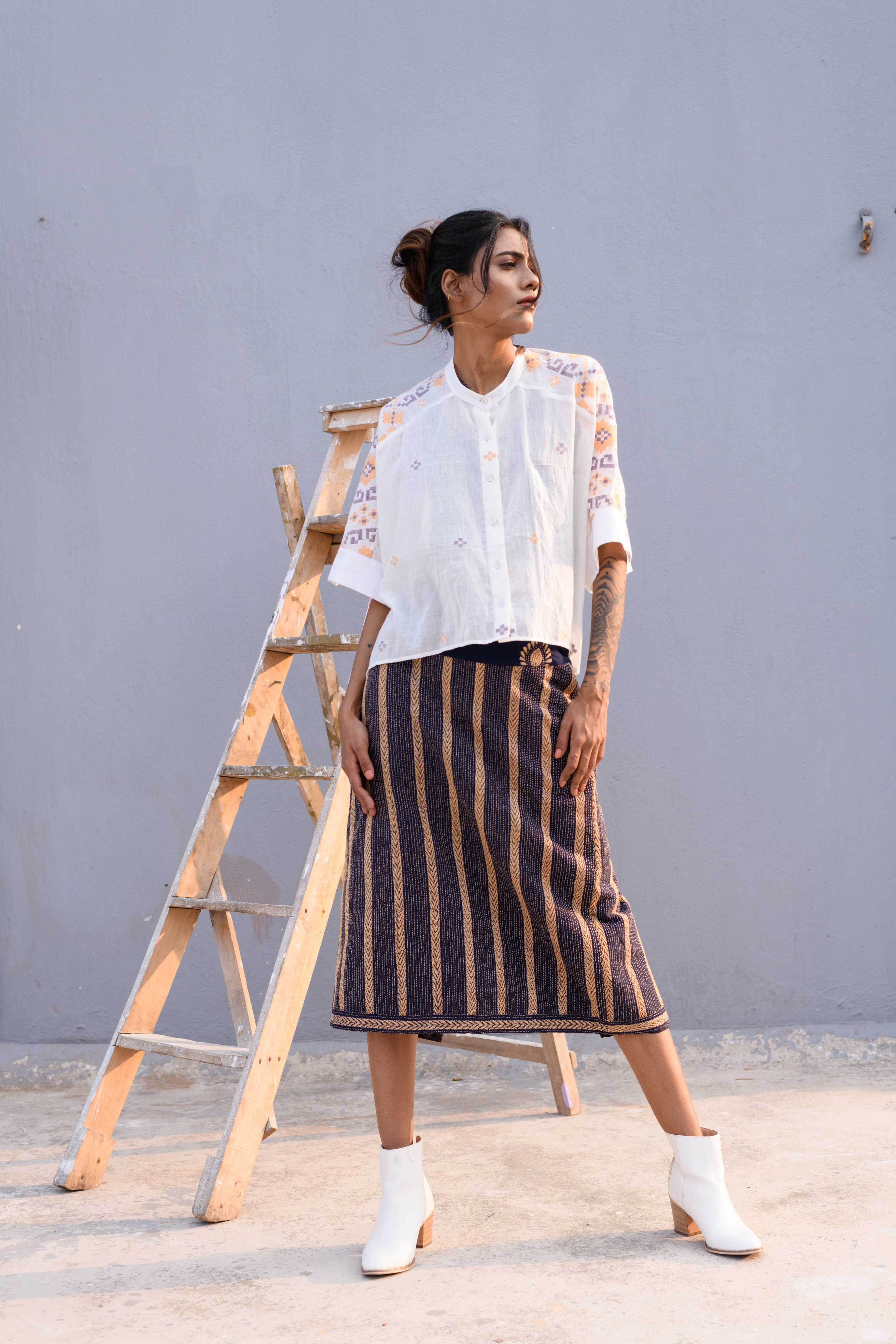 Handwoven Cotton Jamdani Shirt