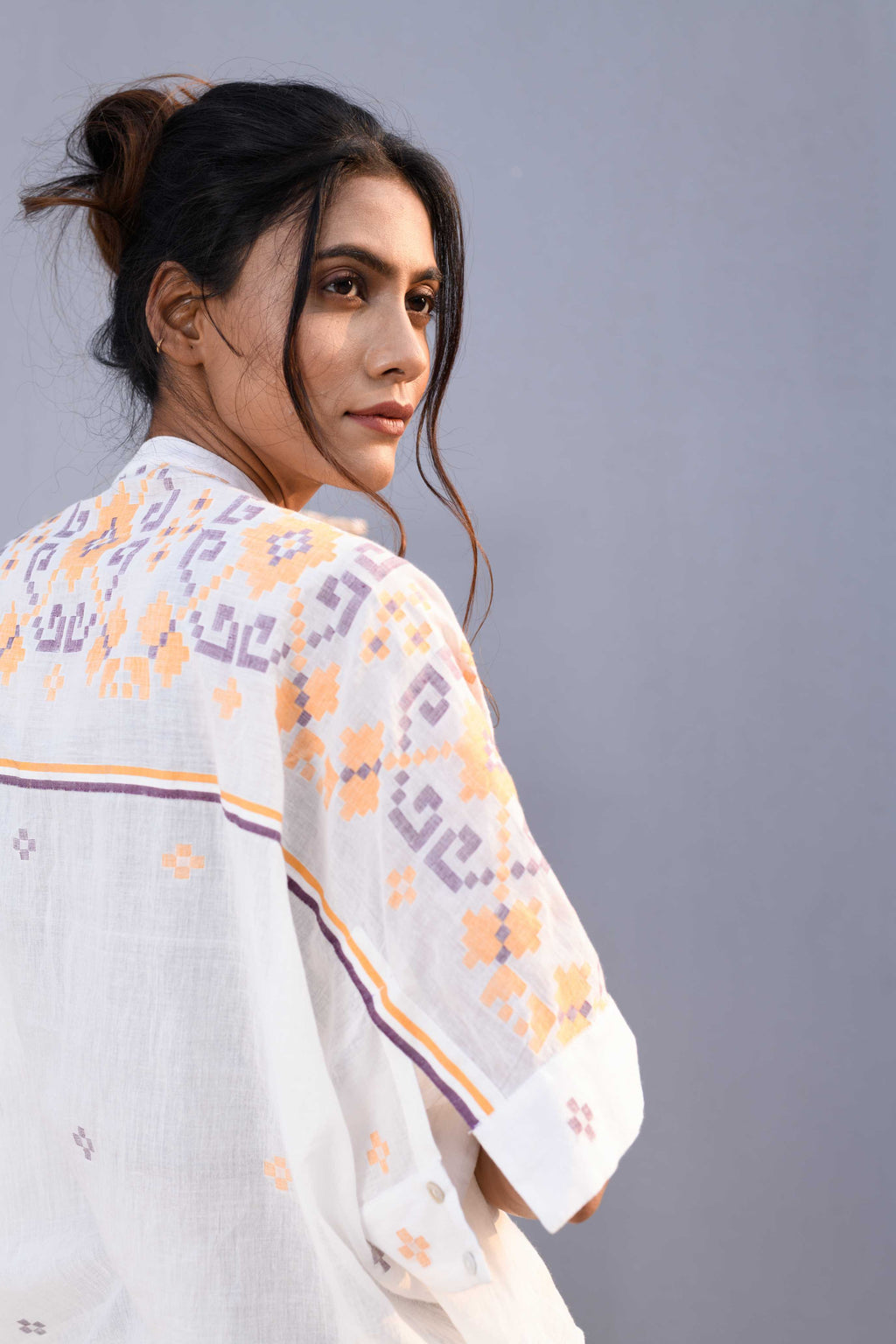 Handwoven Cotton Jamdani Shirt