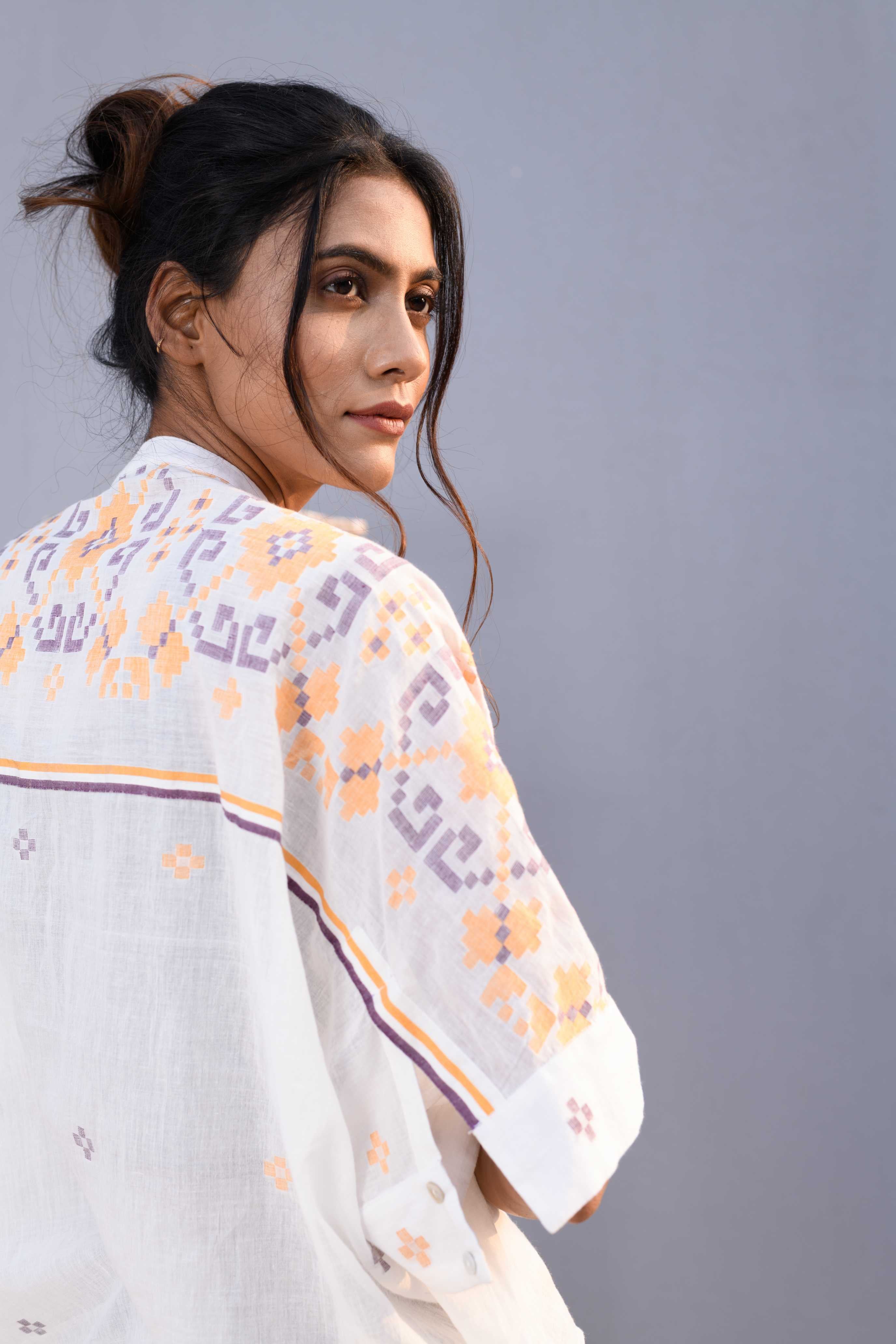 Handwoven Cotton Jamdani Shirt