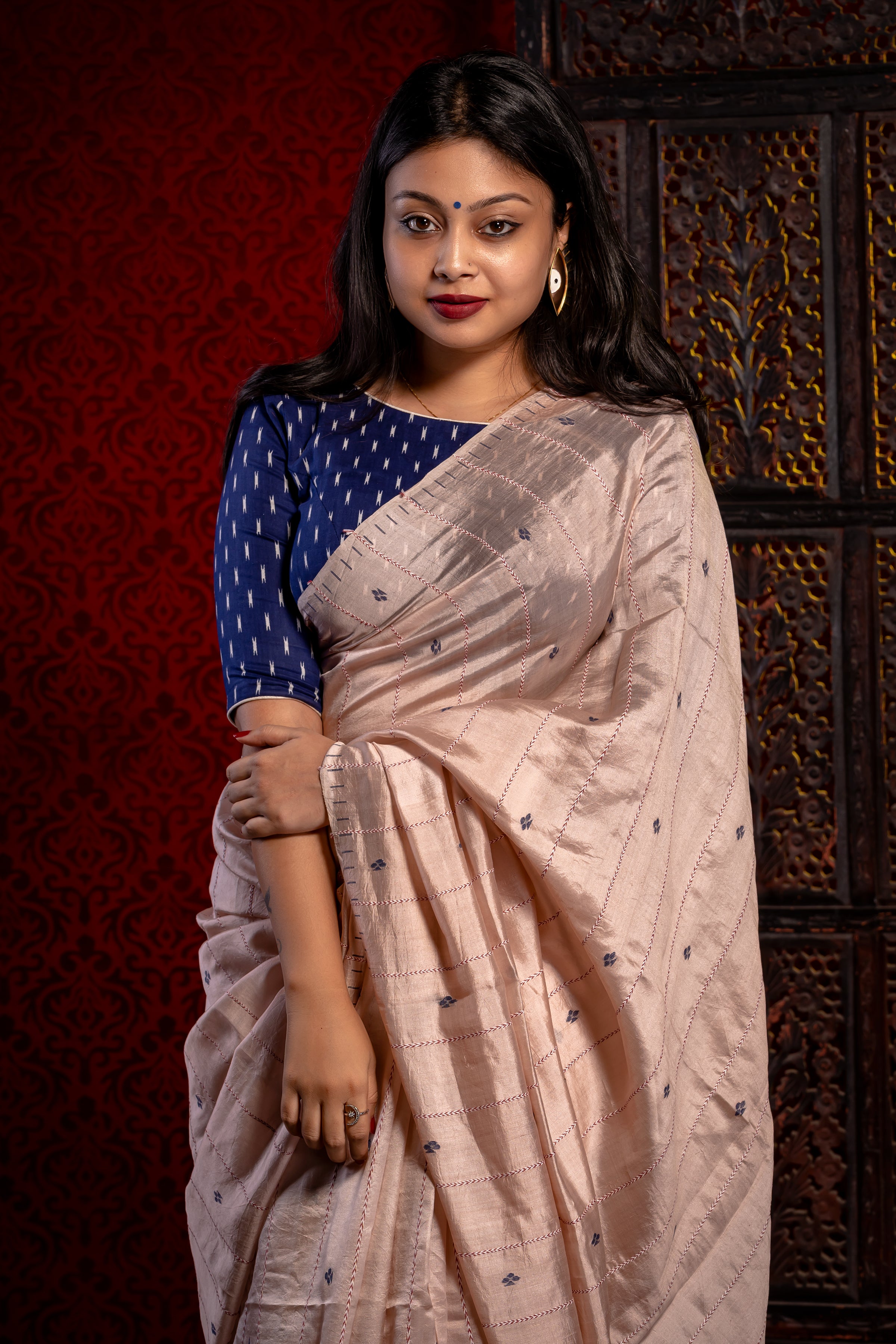 Silk jamdani Saree - Aankona
