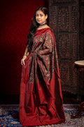 INDONESIAN IKKAT SAREE - Aankona