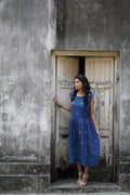 Handwoven Blue Jamdani Dress
