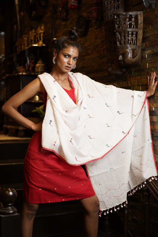 Handwoven Jamdani Scarf