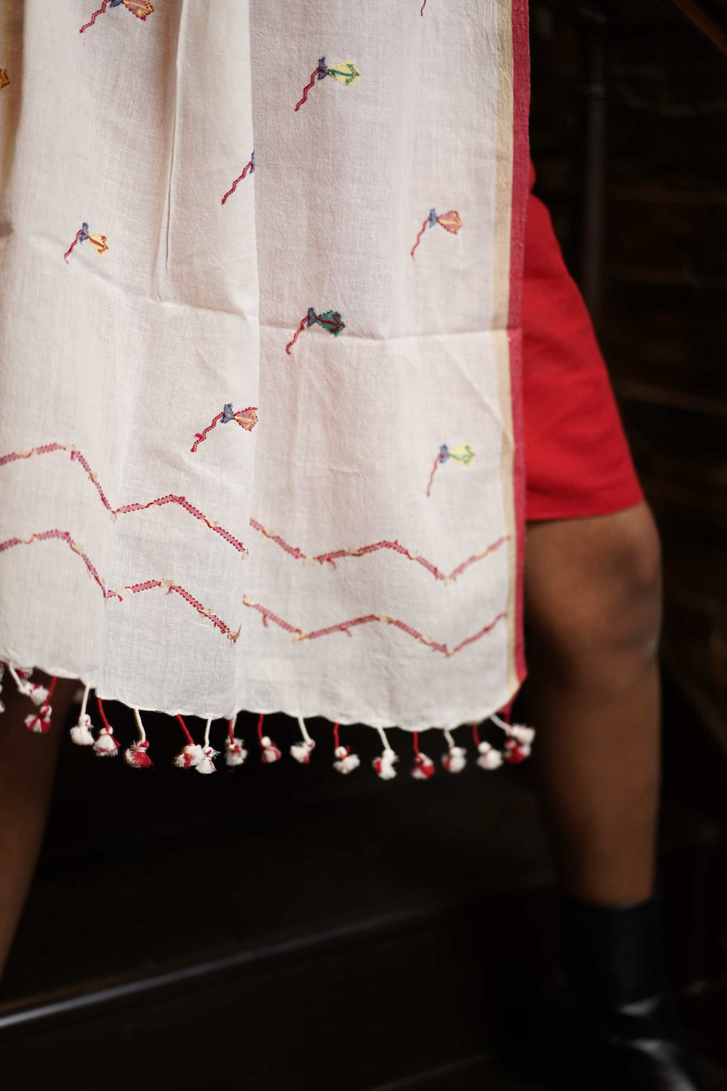 Handwoven Jamdani Scarf