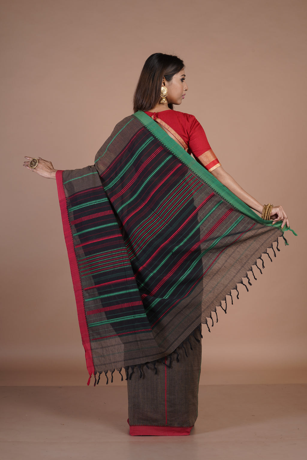 Handwoven Begampuri Cotton Saree