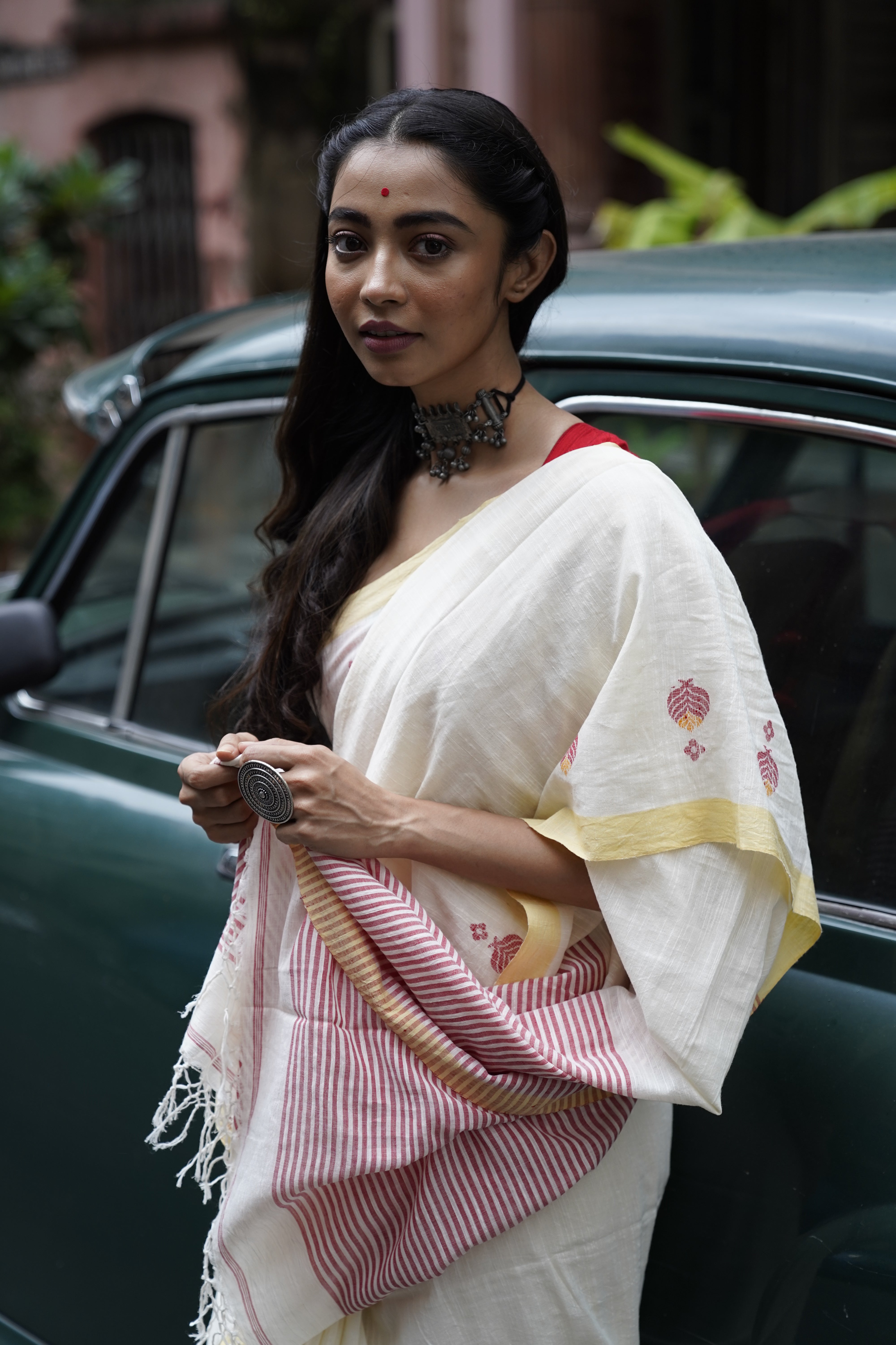 Organic Cotton Saree - Aankona