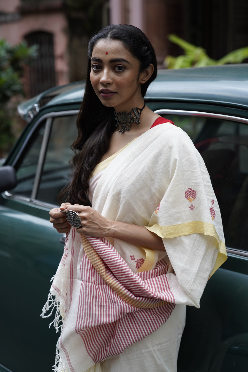 Organic Cotton Saree - Aankona