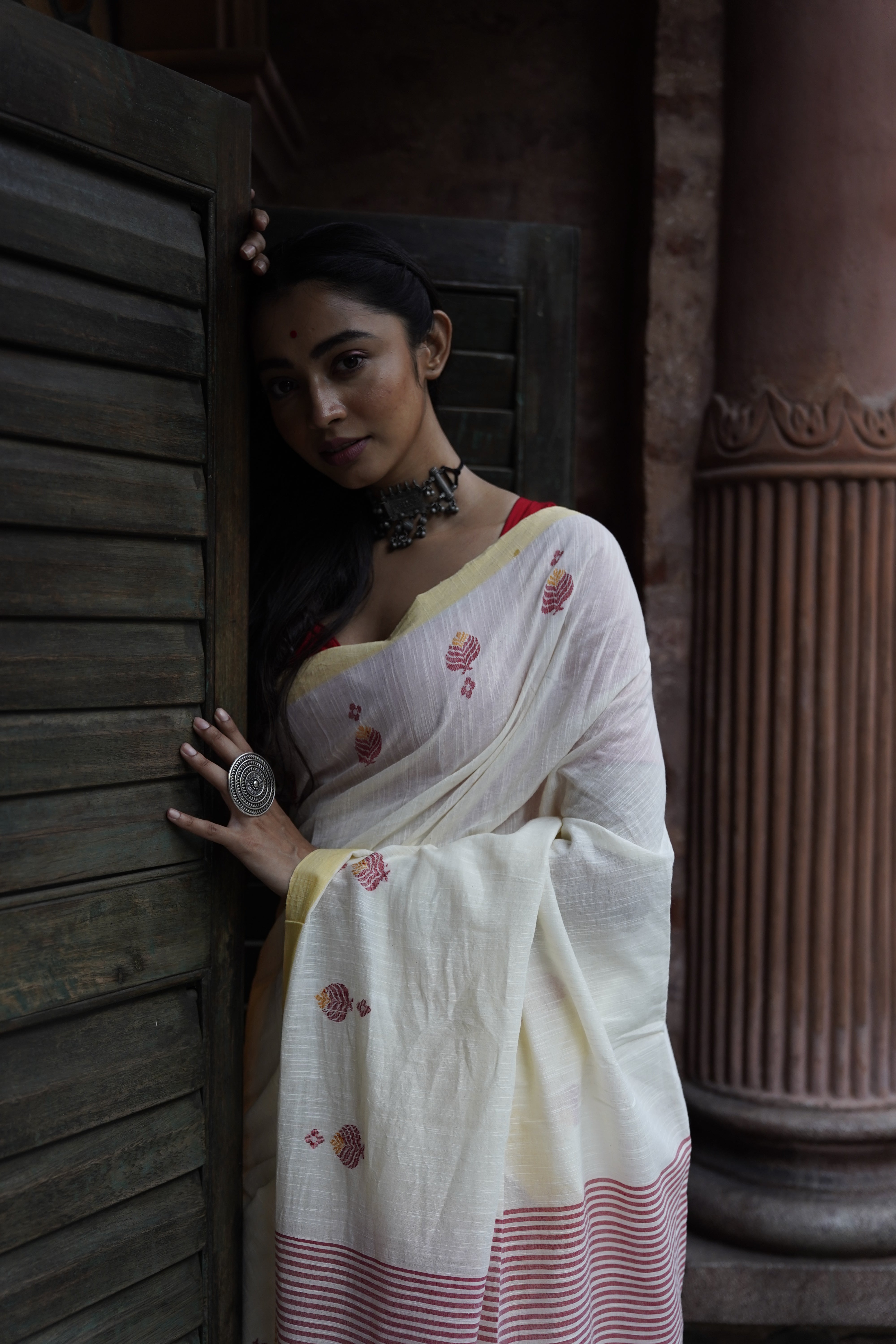 Organic Cotton Saree - Aankona
