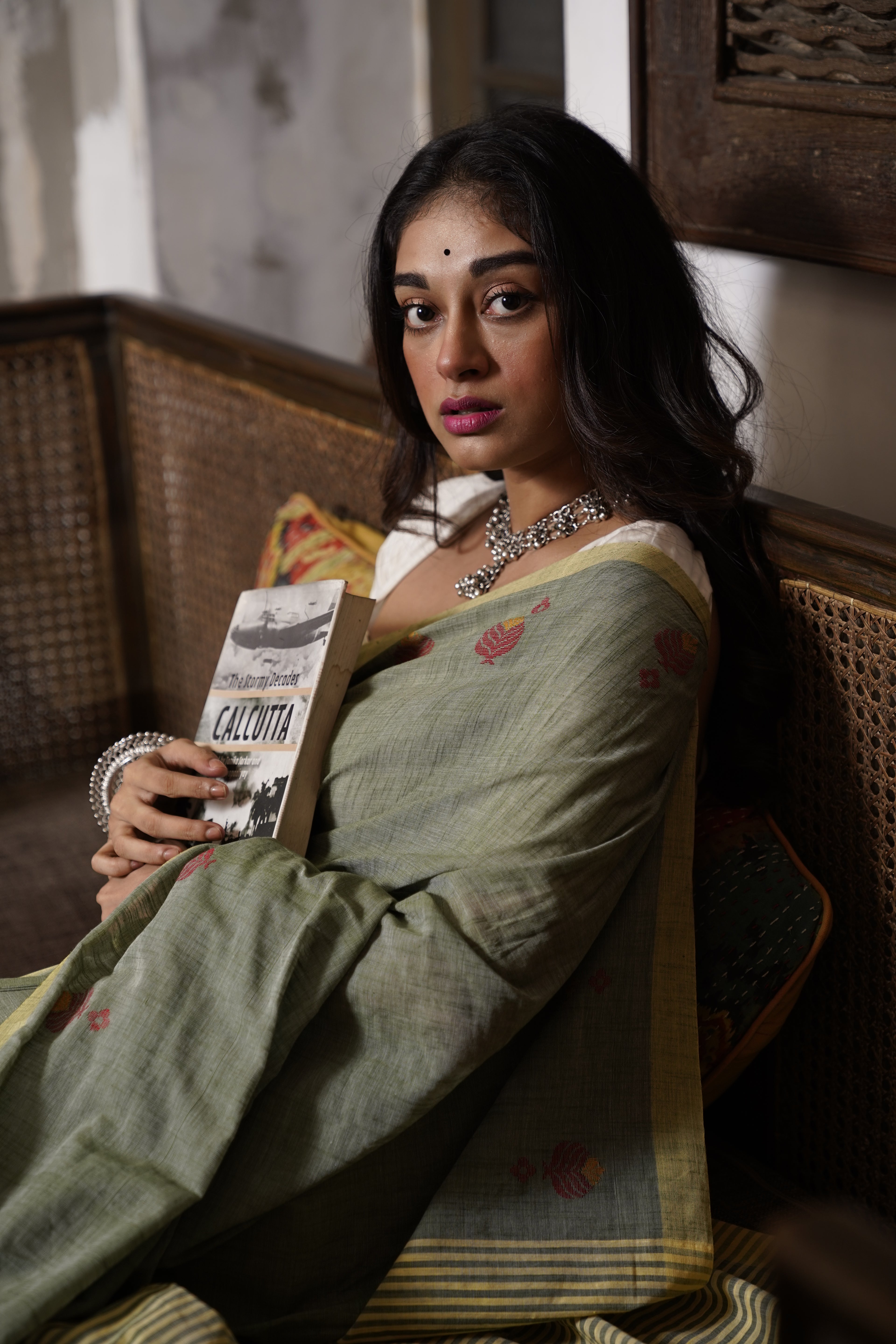 Organic Cotton Handloom Saree - Aankona
