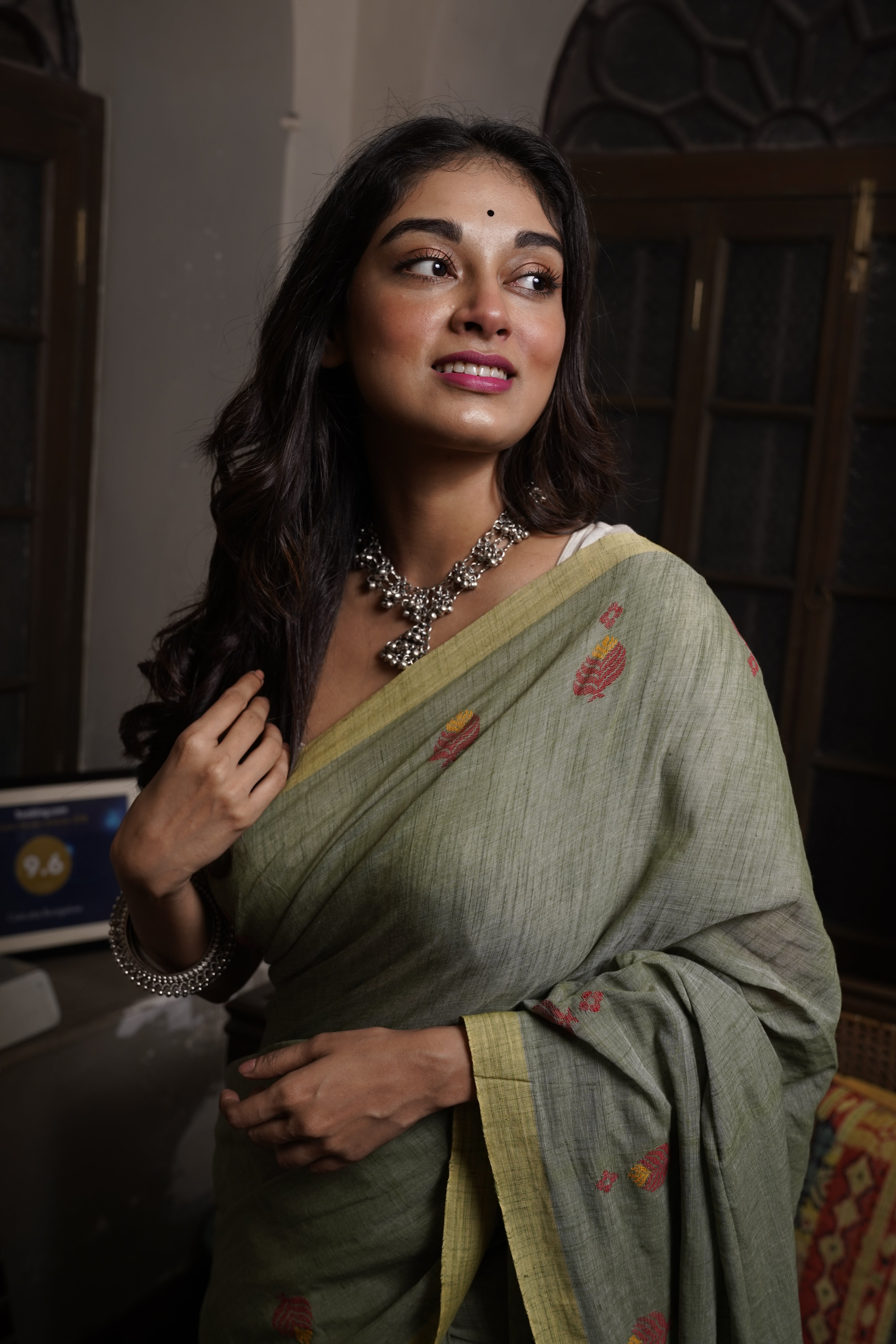 Organic Cotton Handloom Saree - Aankona