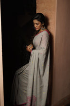 Handwoven Gray Jamdani