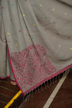 Handwoven Gray Jamdani