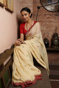 Handwoven Linen Jamdani Saree