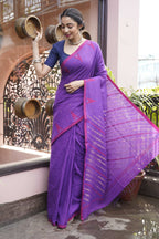 Handwoven Linen Karat Pallu Jamdani