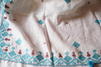 Handwoven Cotton Saree With Kantha Work