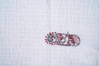 Handwoven White Doll Baby Quilt