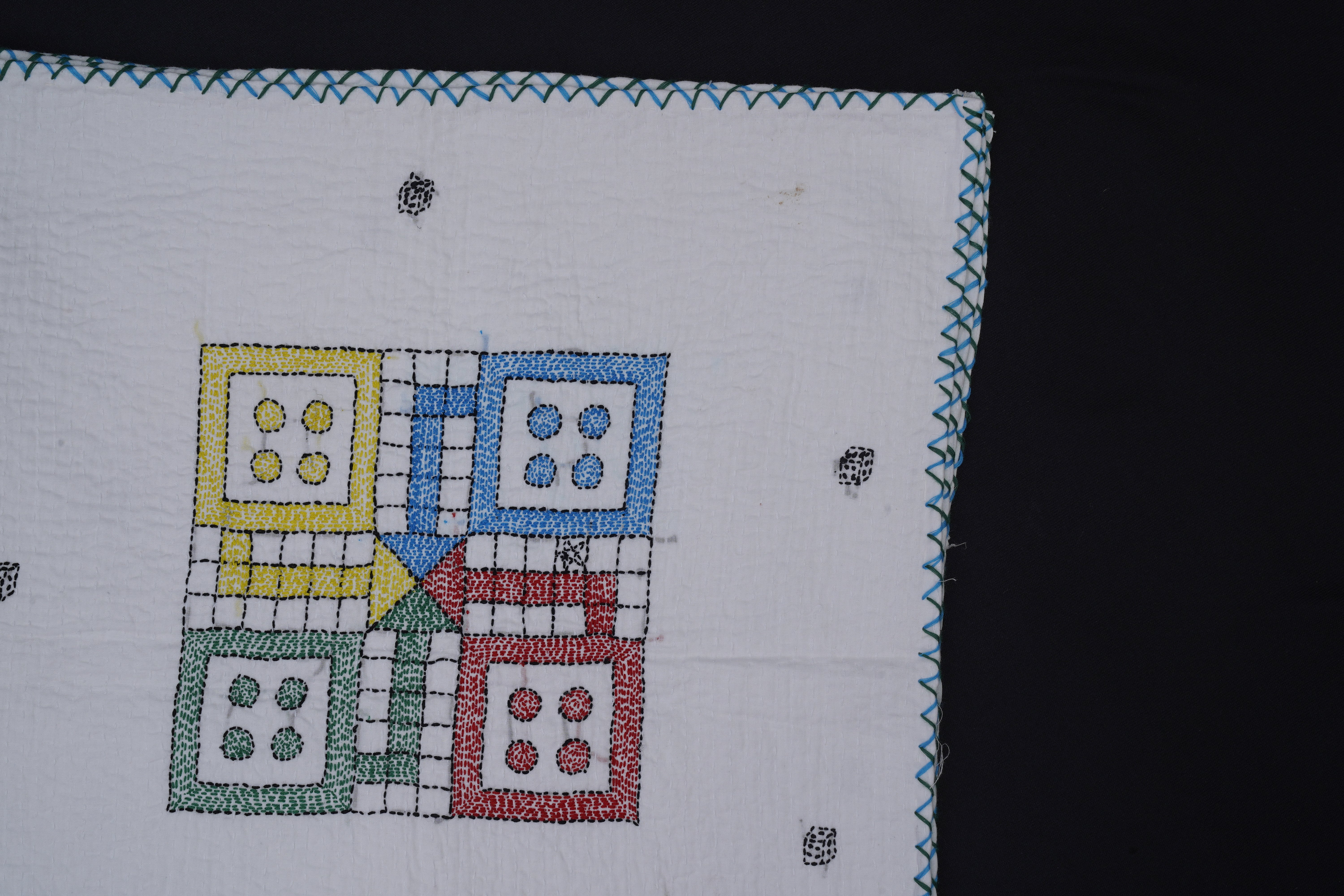 BIG LUDO Game Theme Baby Quilt - Aankona