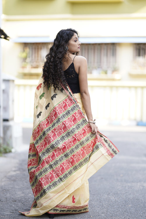 Assam Kaziranga Saree,Aankona,Cotton saree