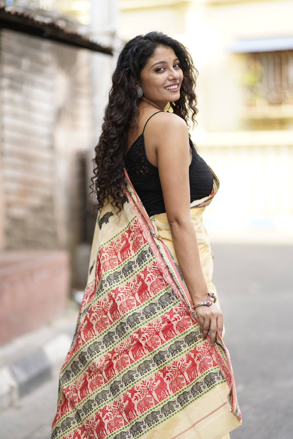 Assam Kaziranga Saree,Aankona,Cotton saree