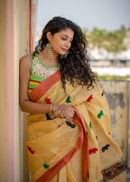Handwoven Assam Kaziranga Saree