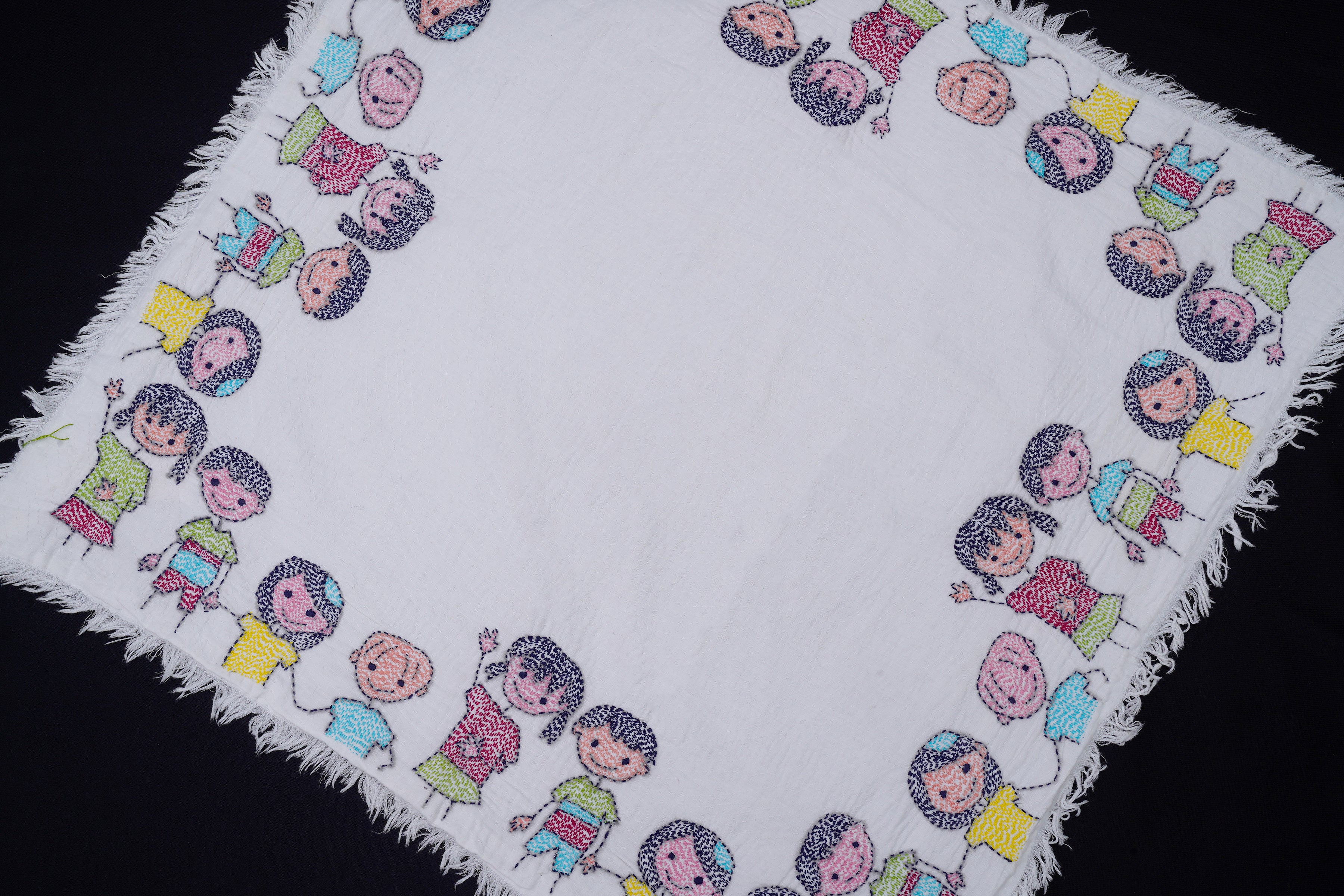 Happy Face Baby Quilt - Aankona