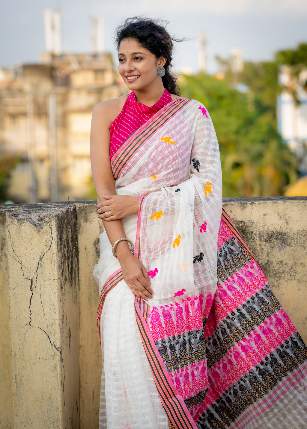 Assam Noni Saree,Aankona,silk/cotton saree