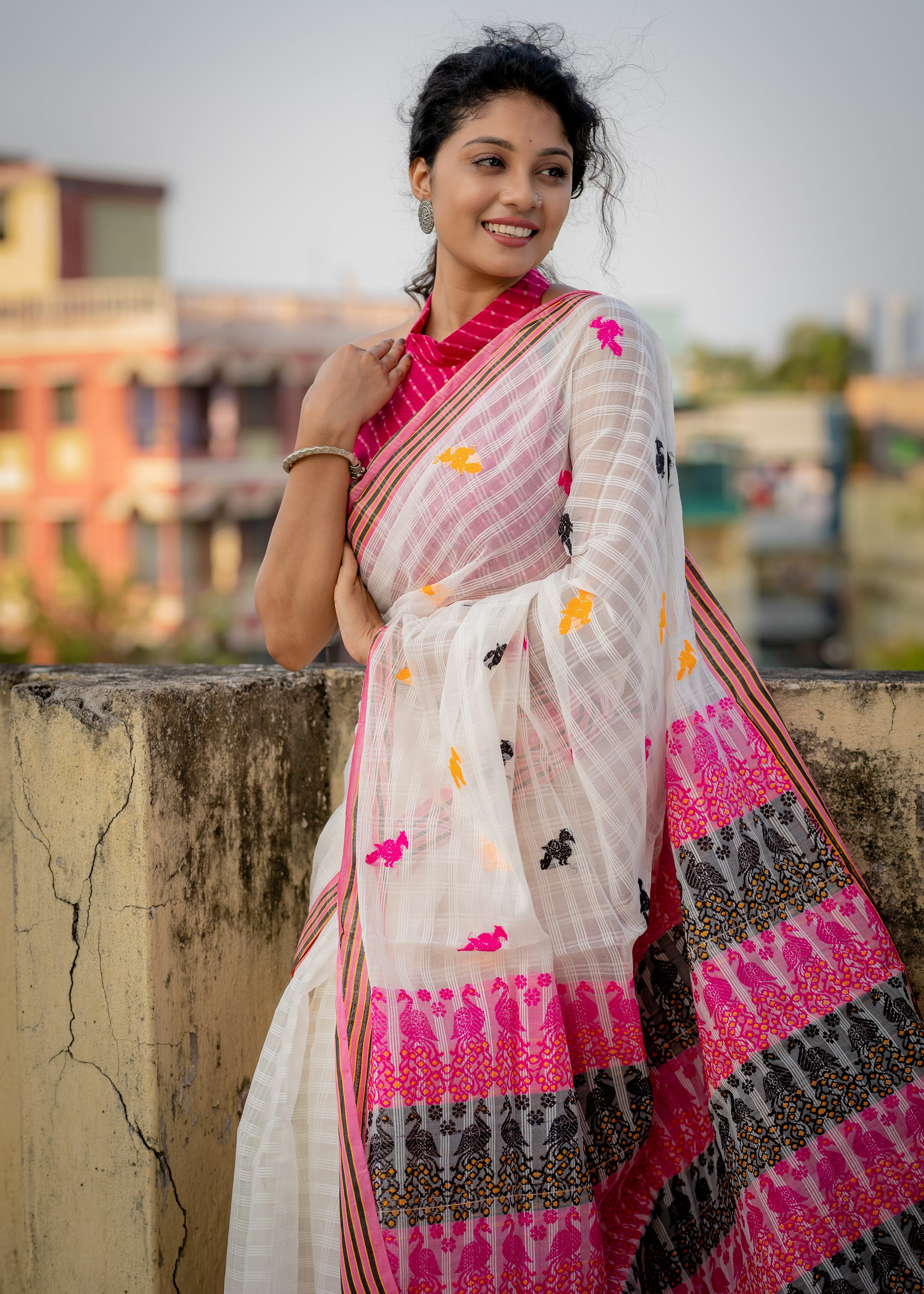 Assam Noni Saree,Aankona,silk/cotton saree