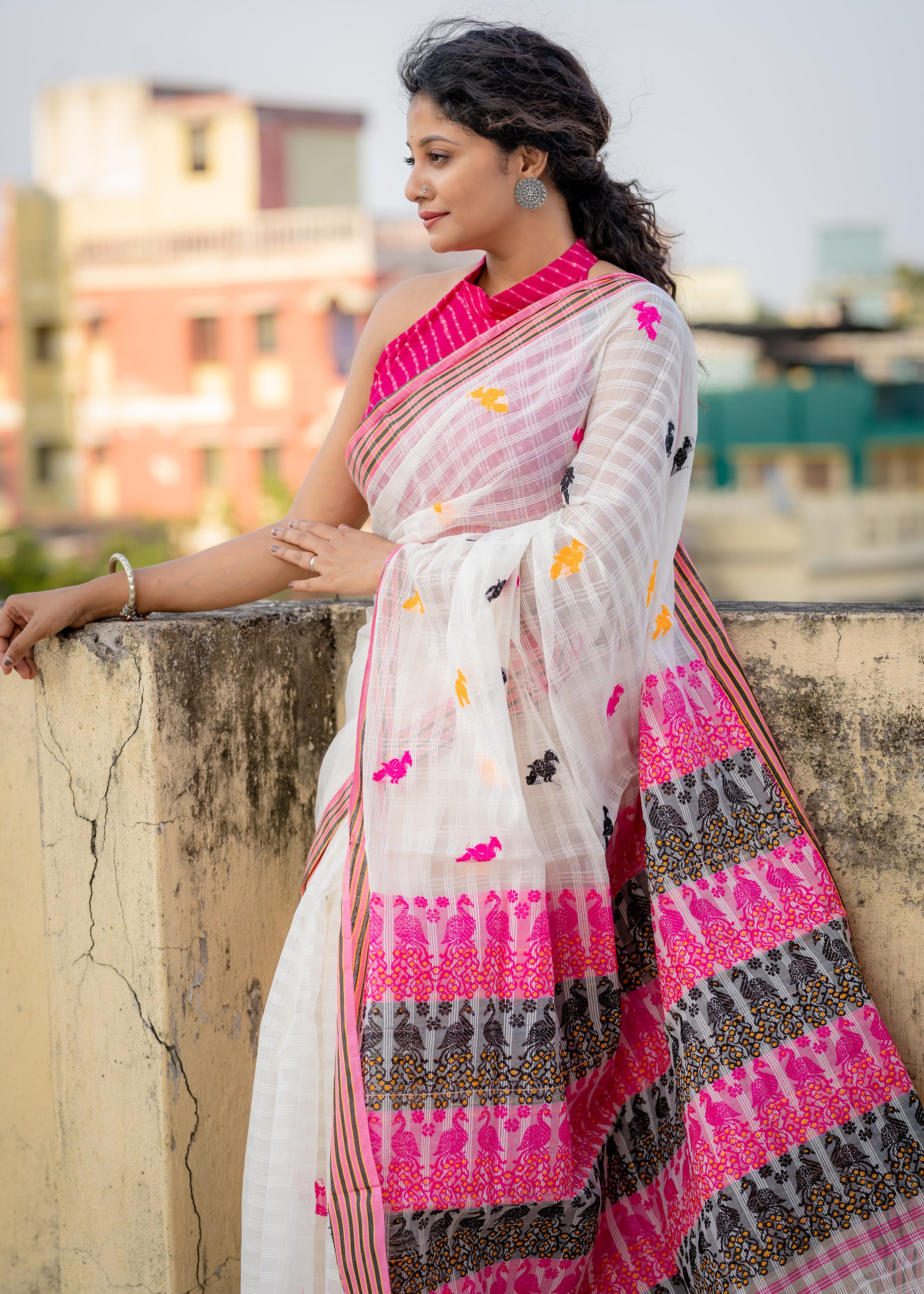 Assam Noni Saree,Aankona,silk/cotton saree