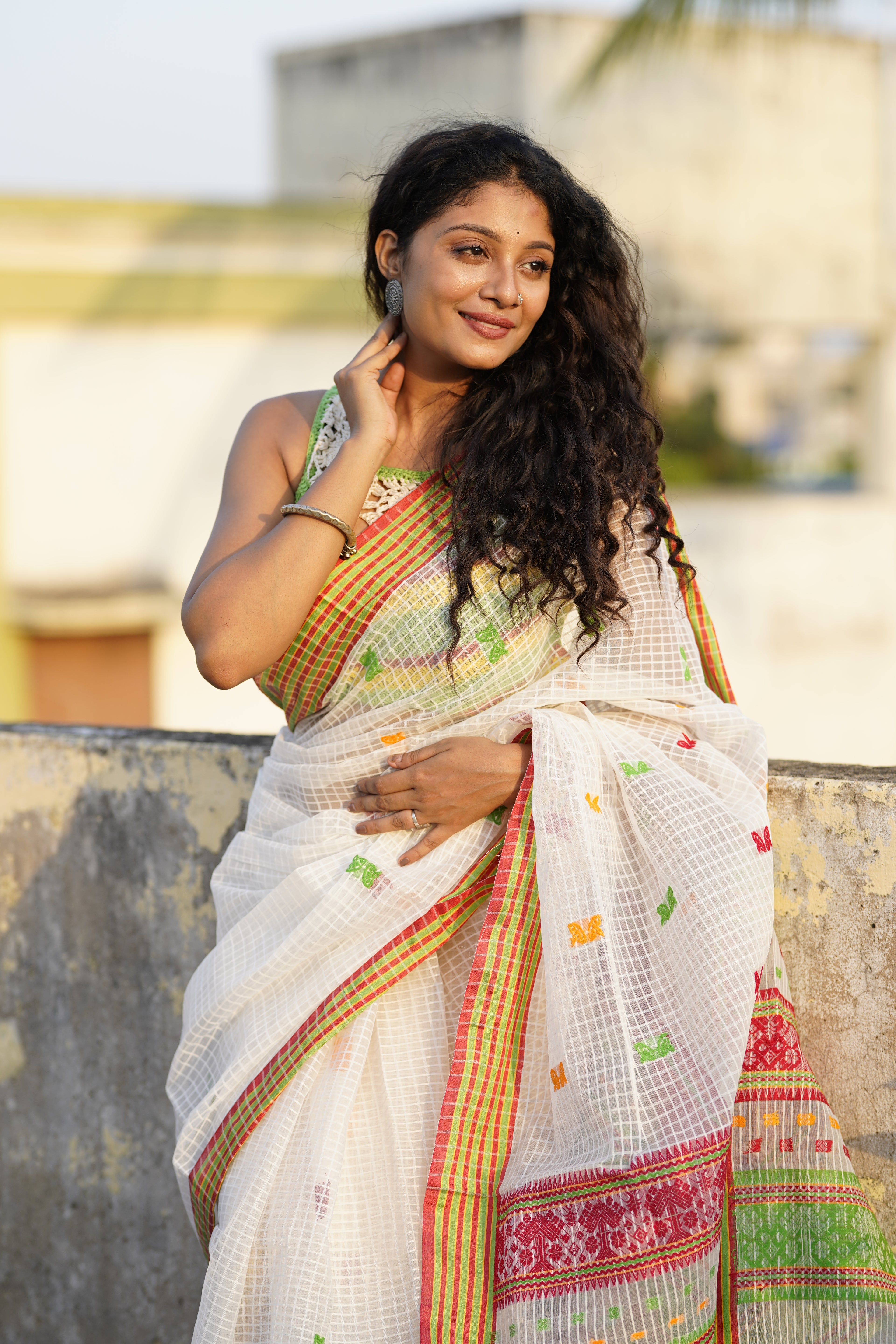Assam Noni Saree,Aankona,silk/cotton saree