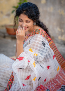 Handwoven assam saree