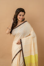 Handwoven Multiple Color Tussar Printed Saree