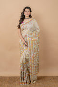 Tussar with kantha stitch - Aankona