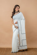 Tussar Khadi Jamdani With Kanta Work - Aankona