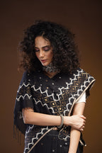 Handwoven Black Jamdani Saree