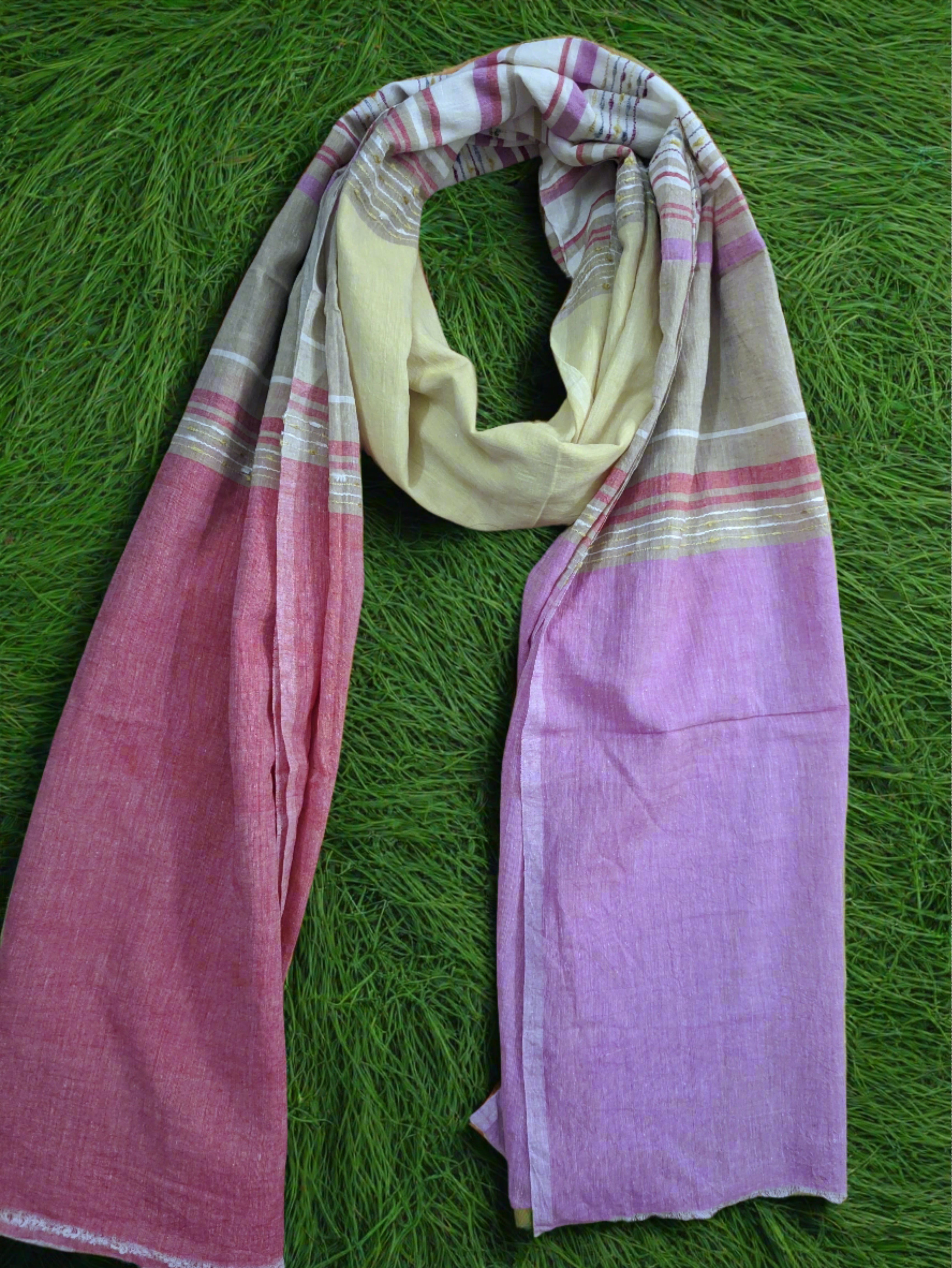 Handwoven cotton Multicolor scarf