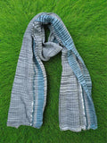 Handwoven Cotton Window Check Scarf