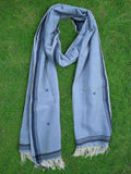 Handwoven Blue Jamdani Scarf