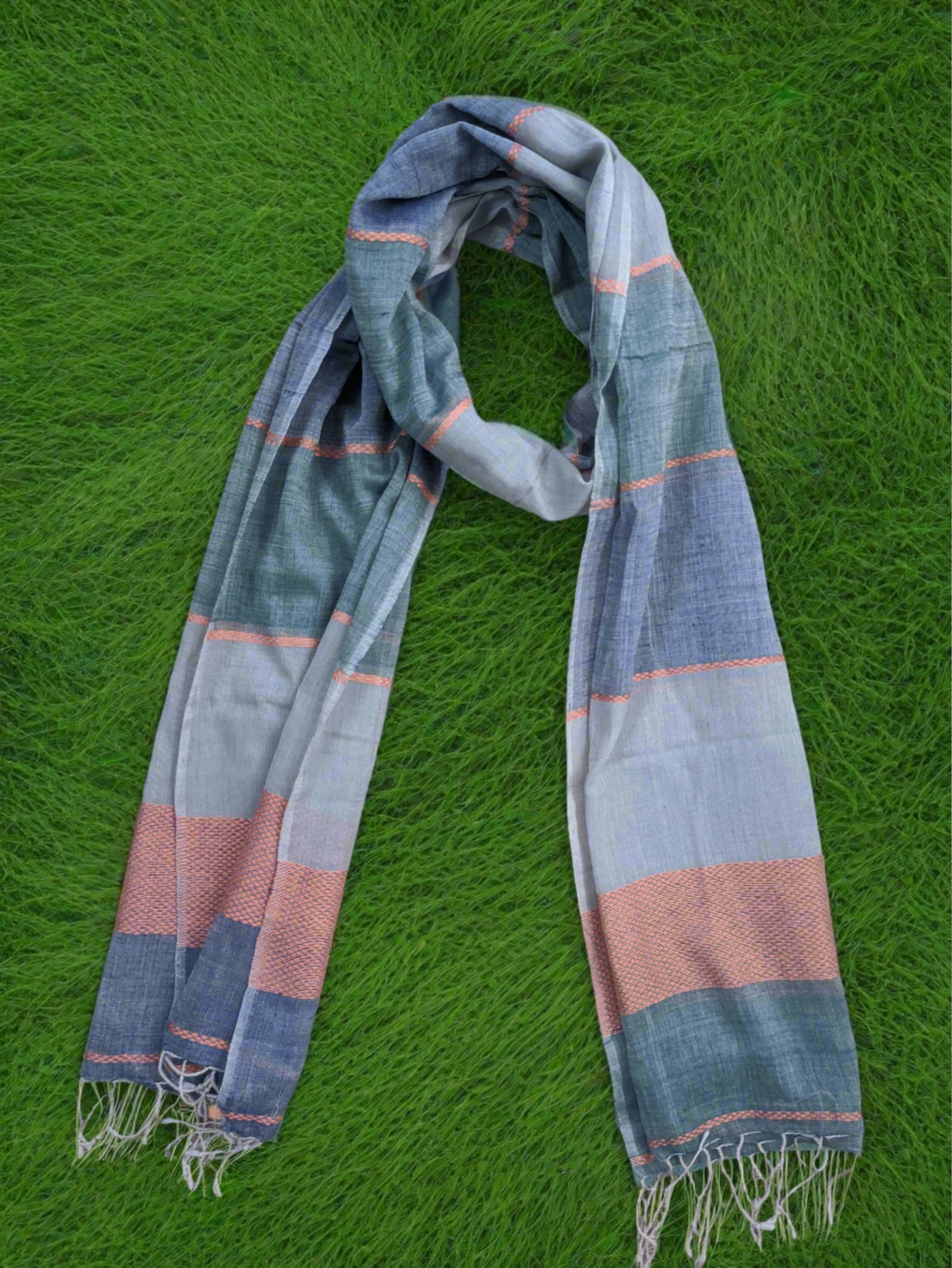 Handwoven multicolor cotton scarf