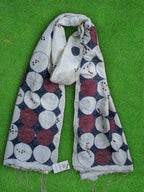 Handwoven Silk Polka Dot Scarf