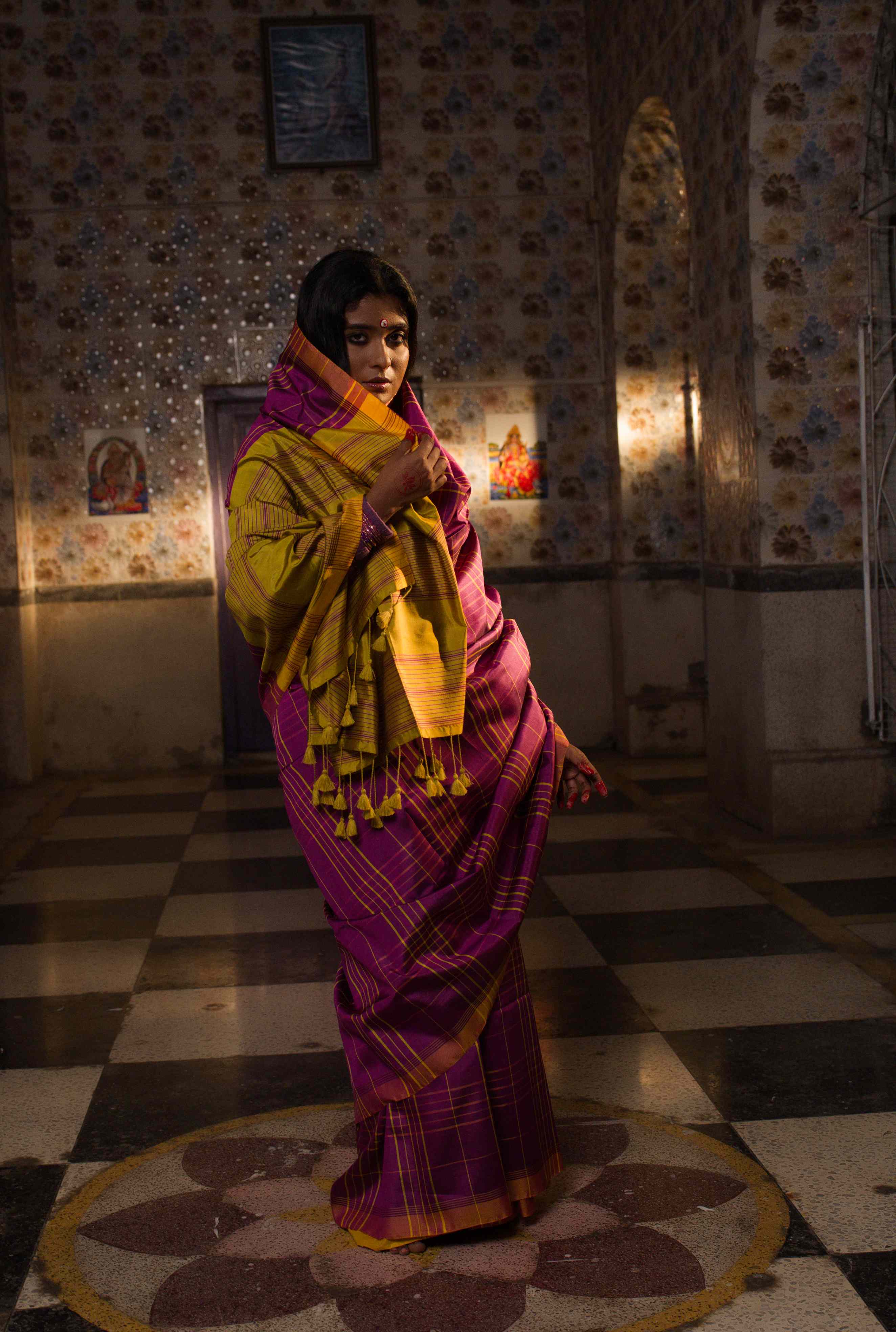 Handwoven Pink Pure Silk Saree