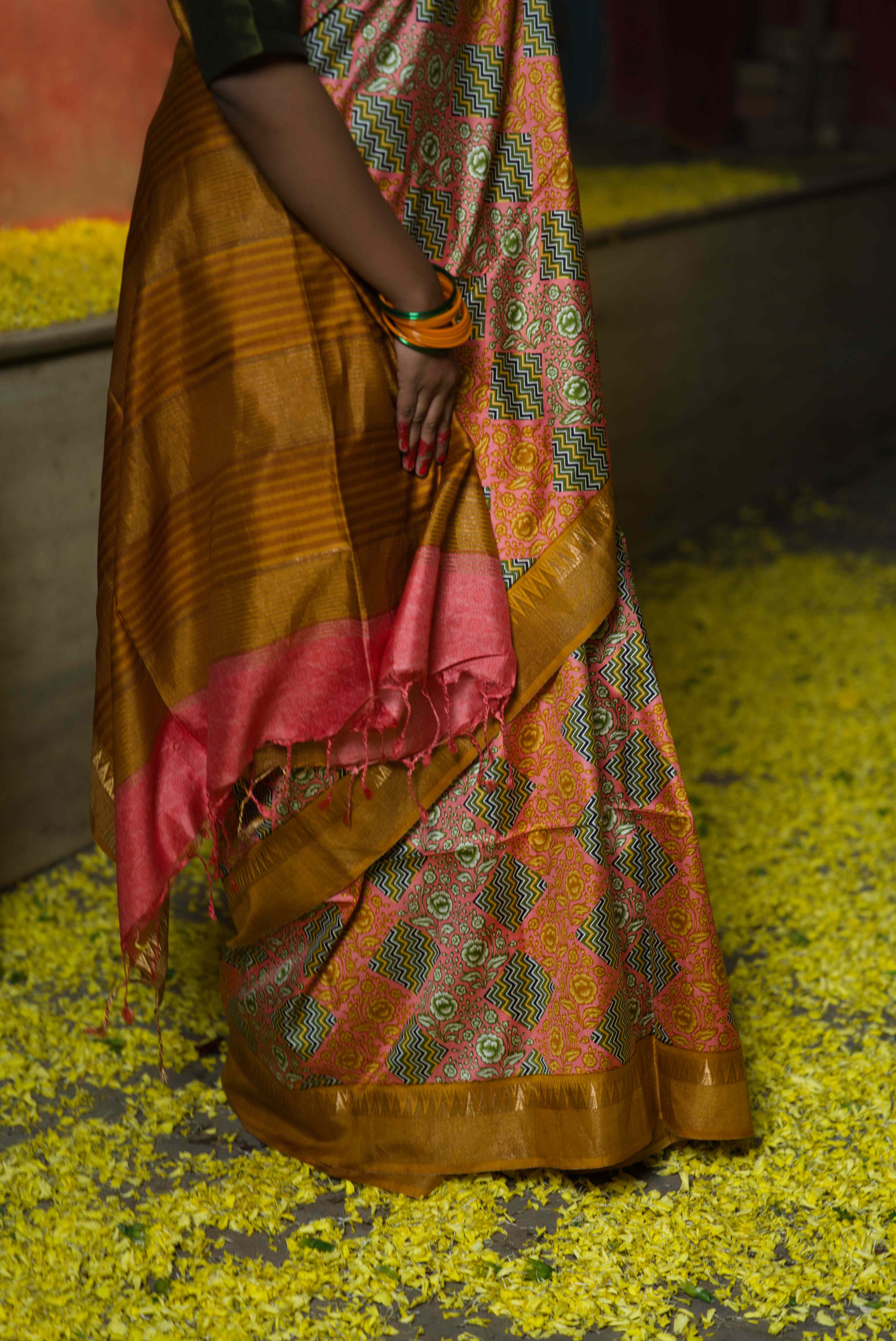 Handwoven Printed Pure Silk Saree