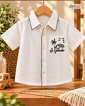 Short Sleeve Organic Linen Cotton Shirt